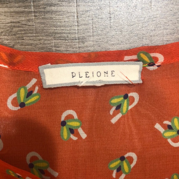 🌲3/$20 Anthro Pleione Sheer Firefly Top M - Picture 7 of 7